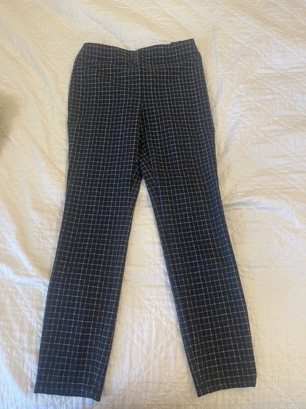 Theory Black Windowpane Chinos for Men